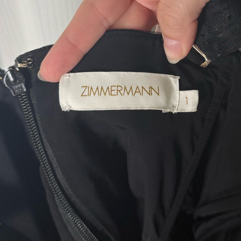 Zimmermann Tulle Midi Dress in Black 1 / 6 - Picture 8 of 10